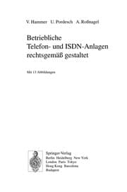 Tapa de Betriebliche Telefon- und ISDN-Anlagen rechtsgemäß gestaltet