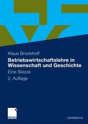 Tapa de Betriebswirtschaftslehre in Wissenschaft und Geschichte
