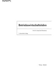 Tapa de Betriebswirtschaftslehere