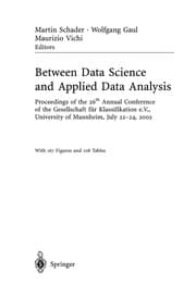 Tapa de Between data science and applied data analysis