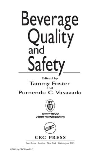 Tapa de Beverage quality and safety