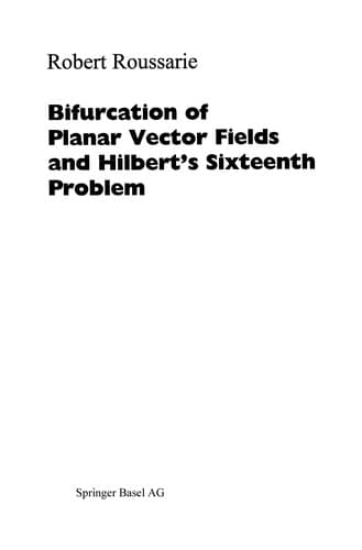 Tapa de Bifurcations of planar vector fields and Hilbert's sixteenth problem