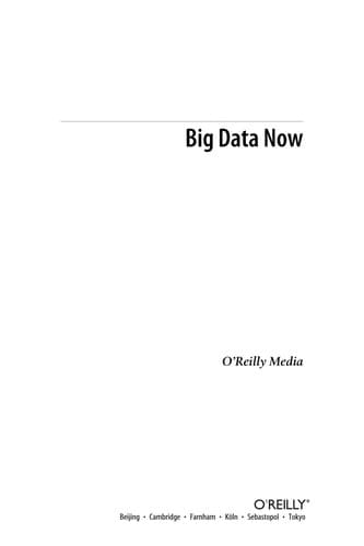 Tapa de Big data now