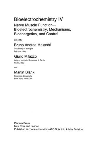 Tapa de Bioelectrochemistry IV