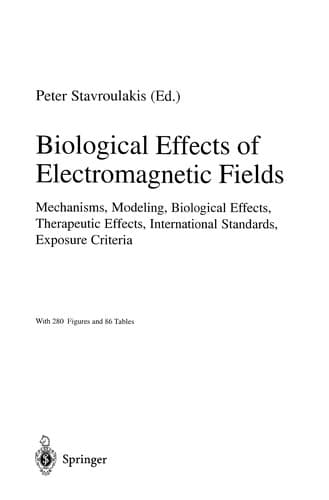 Tapa de Biological effects of electromagnetic fields