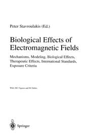 Tapa de Biological effects of electromagnetic fields