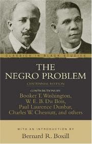 Tapa de The Negro problem / contributions by Booker T. Washington ... [et al.] ; with an introduction by Bernard R. Boxill