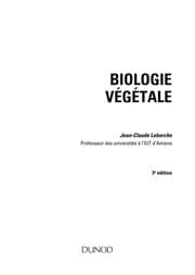Tapa de Biologie végétale