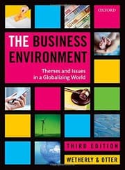 Tapa de The Business Environment: Themes and Issues in a Globalizing World