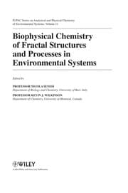 Tapa de Biophysical chemistry of fractal structures and processes in environmental systems