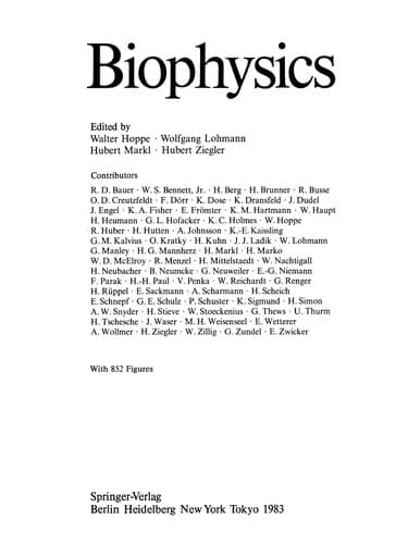 Tapa de Biophysics
