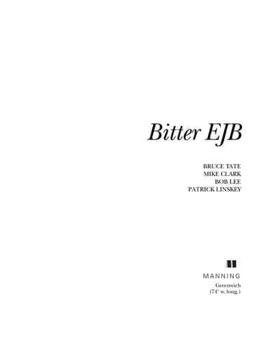 Tapa de Bitter EJB