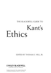 Tapa de The Blackwell guide to Kant's ethics