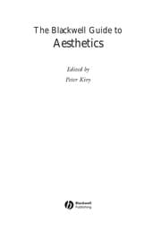 Tapa de The Blackwell guide to aesthetics
