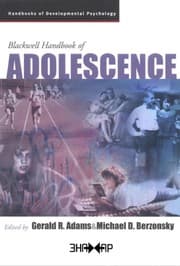 Tapa de Blackwell handbook of adolescence