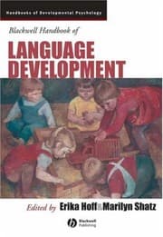 Tapa de BLACKWELL HANDBOOK OF LANGUAGE DEVELOPMENT; ED. BY ERIKA HOFF