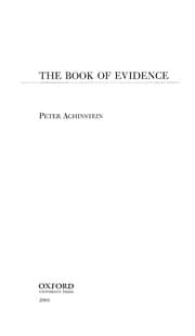 Tapa de The book of evidence