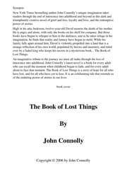 Tapa de The book of lost things