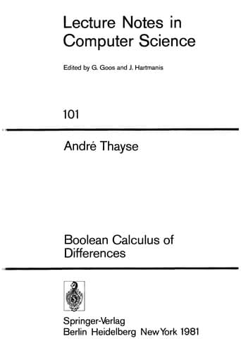 Tapa de Boolean calculus of differences