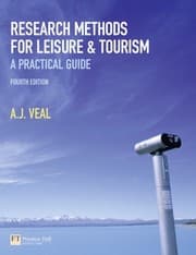 Tapa de Research methods for leisure and tourism