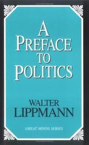 Tapa de A Preface To Politics (Great Minds)