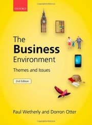 Tapa de The Business Environment: Themes and Issues