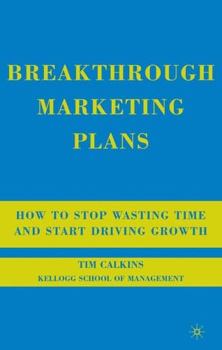 Tapa de Breakthrough marketing plans