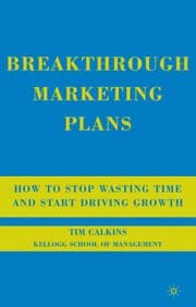 Tapa de Breakthrough marketing plans