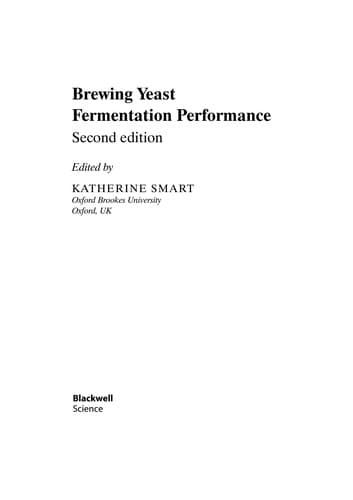 Tapa de Brewing yeast fermentation performance