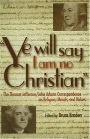 Tapa de "Ye will say I am no Christian"