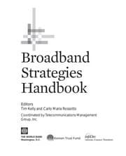 Tapa de Broadband strategies handbook