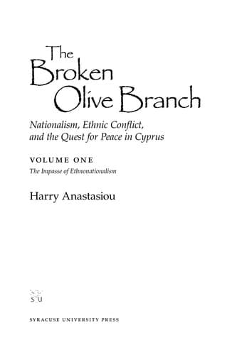 Tapa de The broken olive branch
