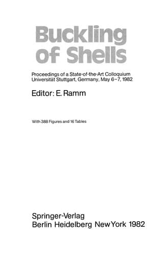 Tapa de Buckling of Shells