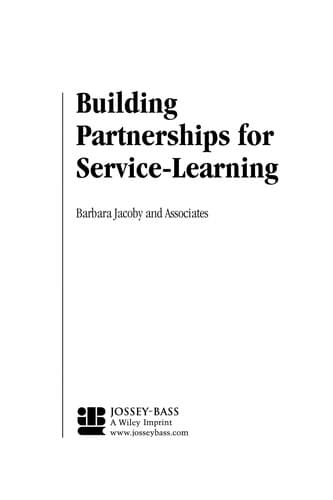 Tapa de Building partnerships for service-learning