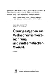 Tapa de Übungsaufgaben zur Wahrscheinlichkeitsrechnung und mathematischen Statistik
