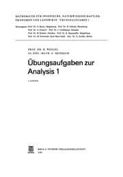 Tapa de Übungsaufgaben zur Analysis
