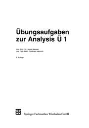 Tapa de Übungsaufgaben zur Analysis Ü 1