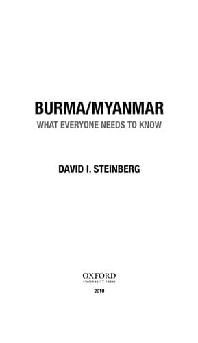 Tapa de Burma/Myanmar