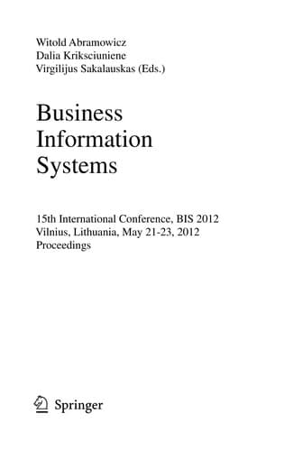 Tapa de Business Information Systems