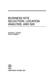 Tapa de Business site selection, location analysis and GIS