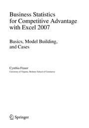 Tapa de Business statistics for competitive advantage with Excel 2007