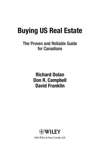 Tapa de Buying US real estate
