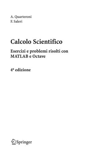 Tapa de Calcolo Scientifico
