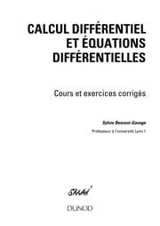 Tapa de Calcul différentiel et équations différentielles