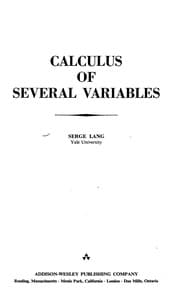 Tapa de Calculus of several variables