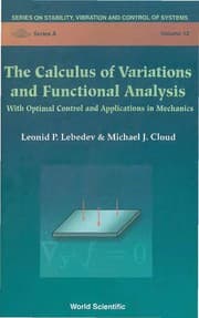 Tapa de The calculus of variations and functional analysis