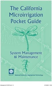 Tapa de The California microirrigation pocket guide [electronic resource]