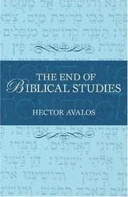 Tapa de The end of biblical studies
