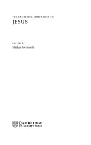 Tapa de The Cambridge companion to Jesus