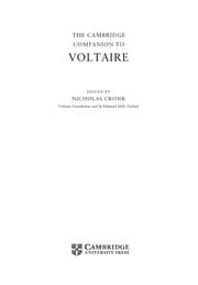 Tapa de The Cambridge Companion to Voltaire